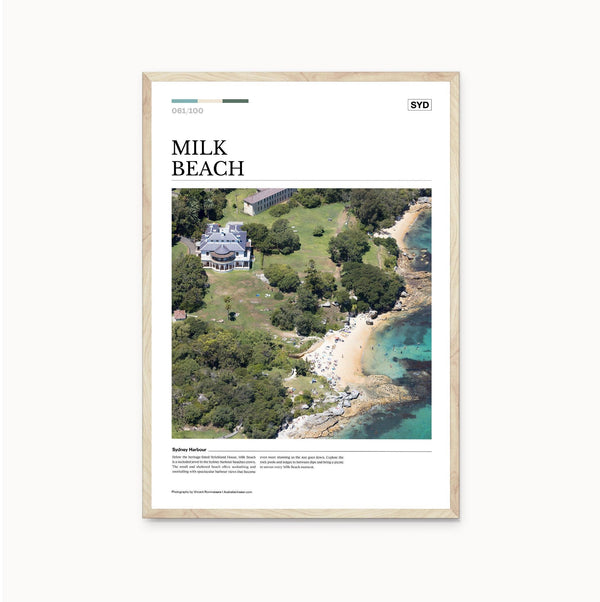 Milk Beach Editorial Poster - Australia Unseen