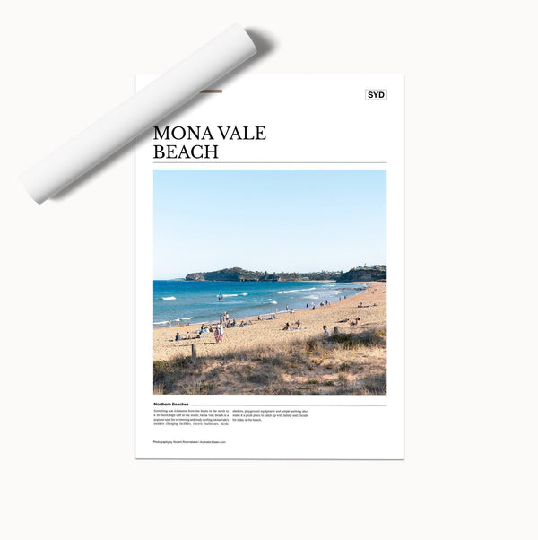 Mona Vale Beach Editorial Poster - Australia Unseen