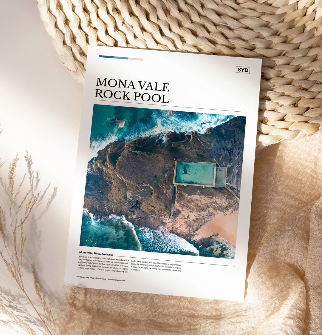 Mona Vale Rock Pool Editorial Poster - Australia Unseen