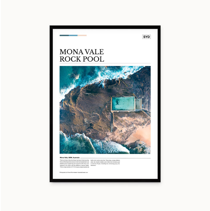 Mona Vale Rock Pool Editorial Poster - Australia Unseen