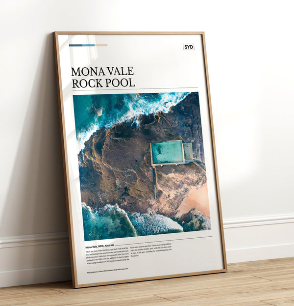 Mona Vale Rock Pool Editorial Poster - Australia Unseen