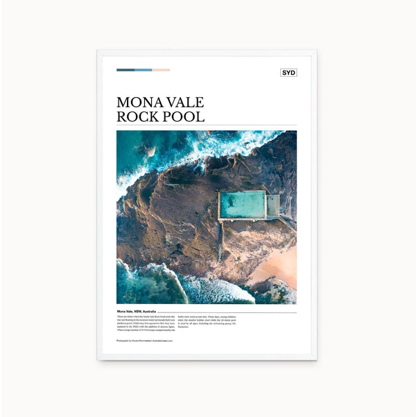 Mona Vale Rock Pool Editorial Poster - Australia Unseen