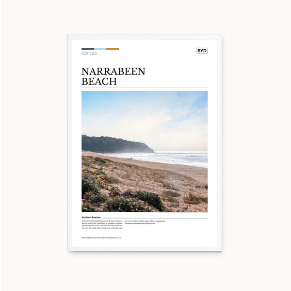 Narrabeen Beach Editorial Poster - Australia Unseen