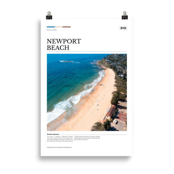 Newport Beach Editorial Poster - Australia Unseen