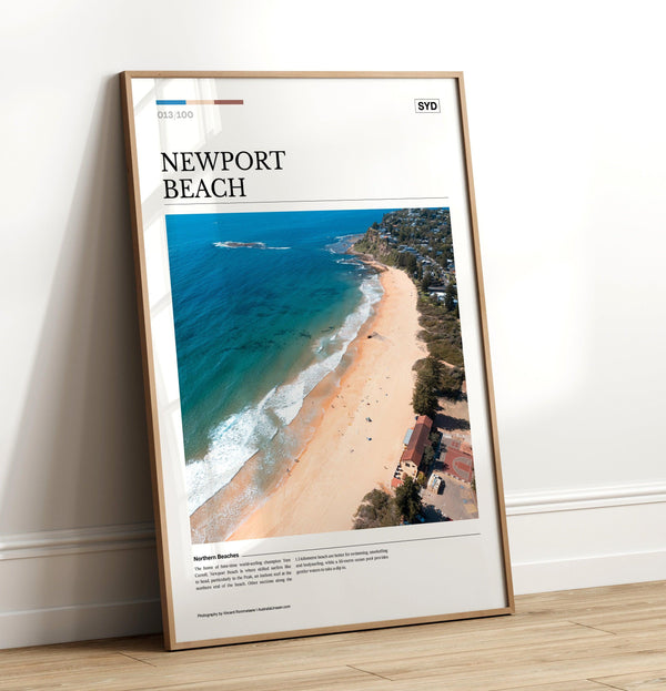 Newport Beach Editorial Poster - Australia Unseen