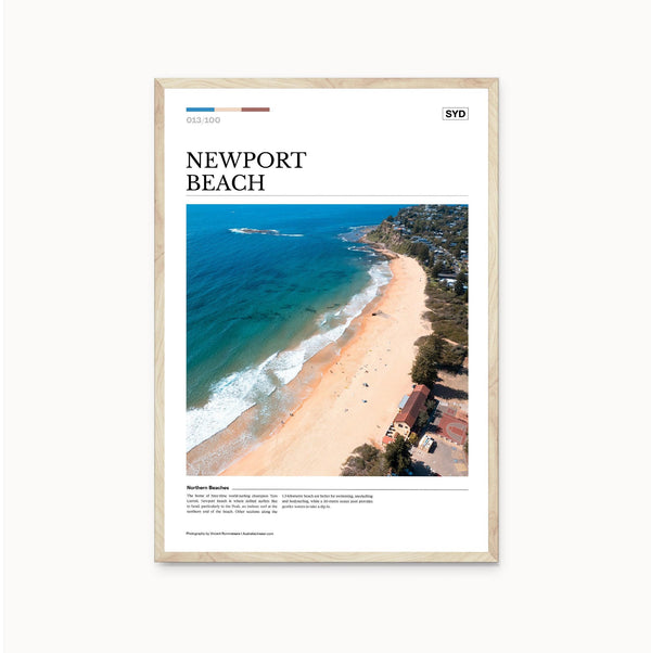 Newport Beach Editorial Poster - Australia Unseen