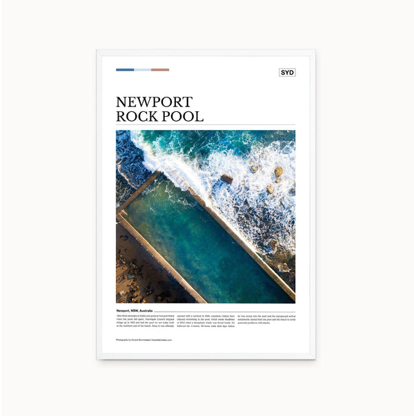 Newport Rock Pool Editorial Poster - Australia Unseen