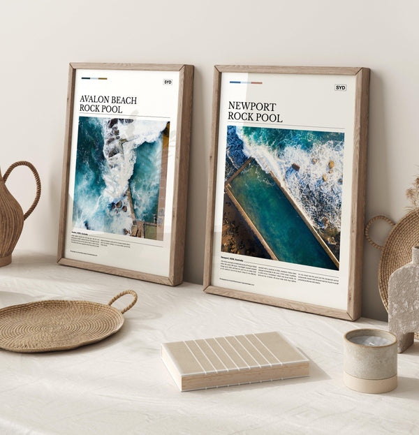 Newport Rock Pool Editorial Poster - Australia Unseen