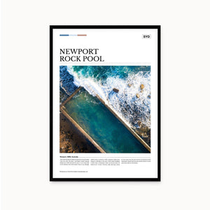 Newport Rock Pool Editorial Poster - Australia Unseen