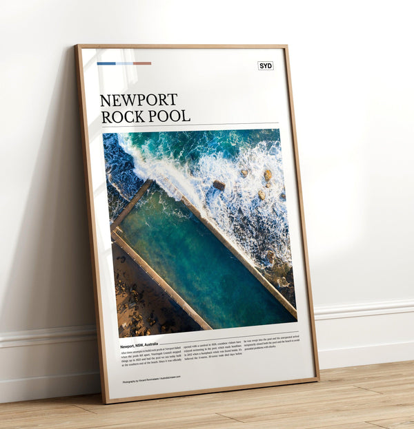 Newport Rock Pool Editorial Poster - Australia Unseen