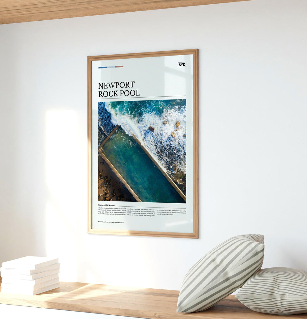 Newport Rock Pool Editorial Poster - Australia Unseen