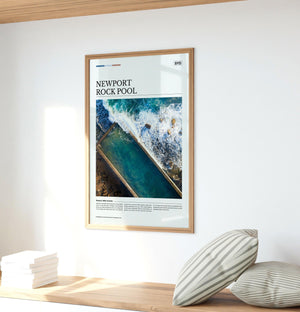 Newport Rock Pool Editorial Poster - Australia Unseen