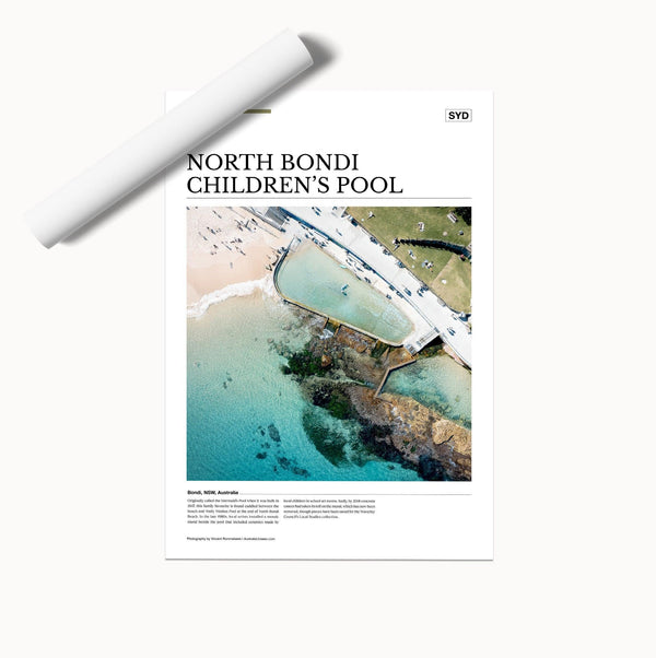 North Bondi Children’s Pool Editorial Poster - Australia Unseen