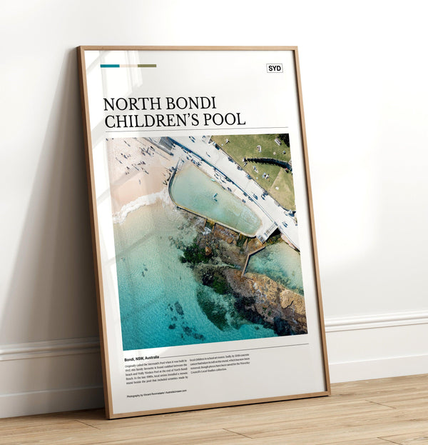 North Bondi Children’s Pool Editorial Poster - Australia Unseen