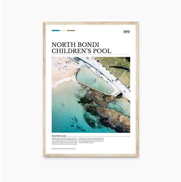 North Bondi Children’s Pool Editorial Poster - Australia Unseen