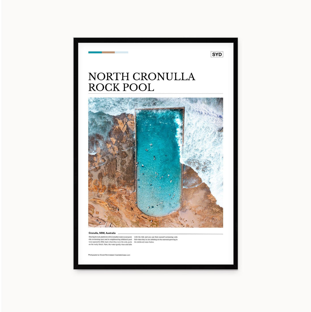 North Cronulla Rock Pool Editorial Poster - Australia Unseen