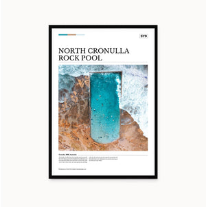 North Cronulla Rock Pool Editorial Poster - Australia Unseen