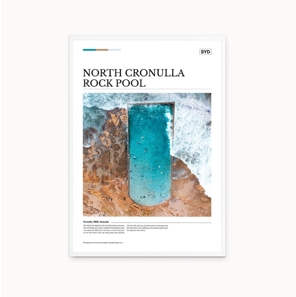North Cronulla Rock Pool Editorial Poster - Australia Unseen