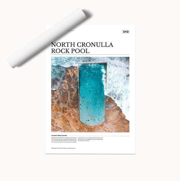 North Cronulla Rock Pool Editorial Poster - Australia Unseen