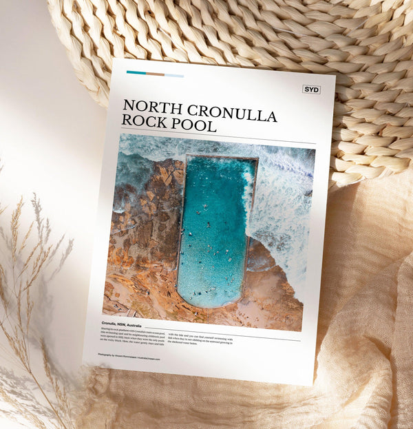 North Cronulla Rock Pool Editorial Poster - Australia Unseen