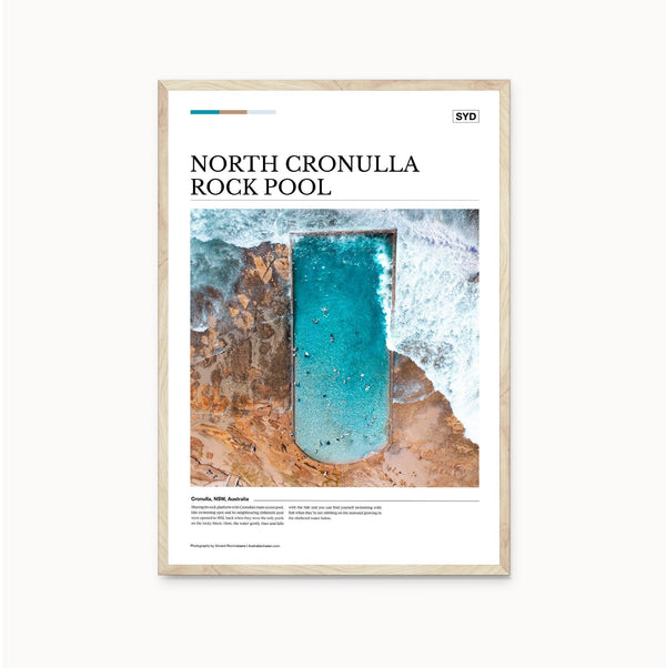 North Cronulla Rock Pool Editorial Poster - Australia Unseen