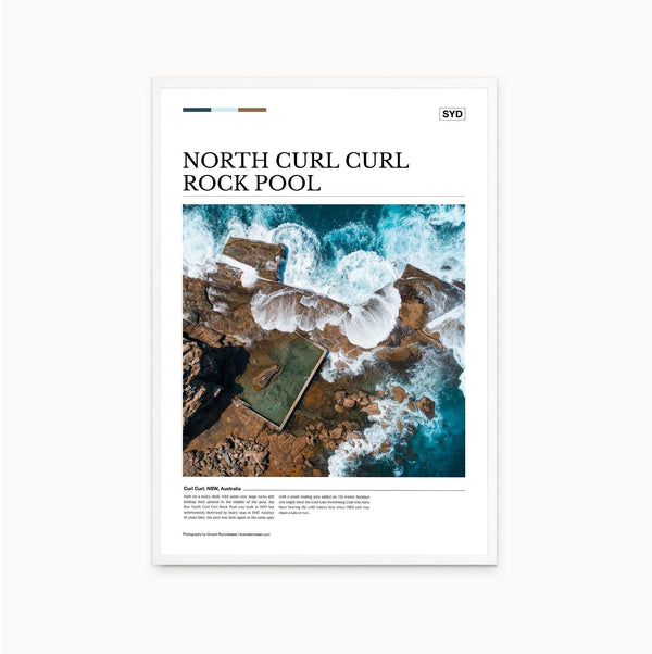 North Curl Curl Rock Pool Editorial Poster - Australia Unseen