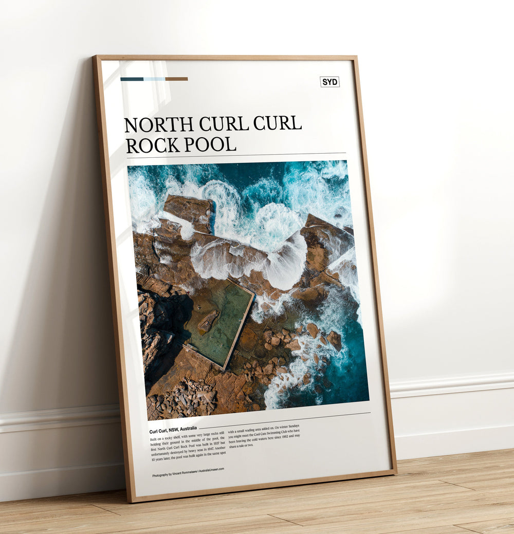 North Curl Curl Rock Pool Editorial Poster - Australia Unseen