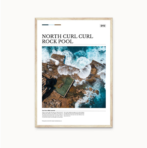 North Curl Curl Rock Pool Editorial Poster - Australia Unseen