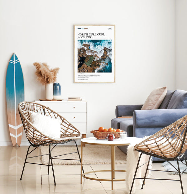 North Curl Curl Rock Pool Editorial Poster - Australia Unseen