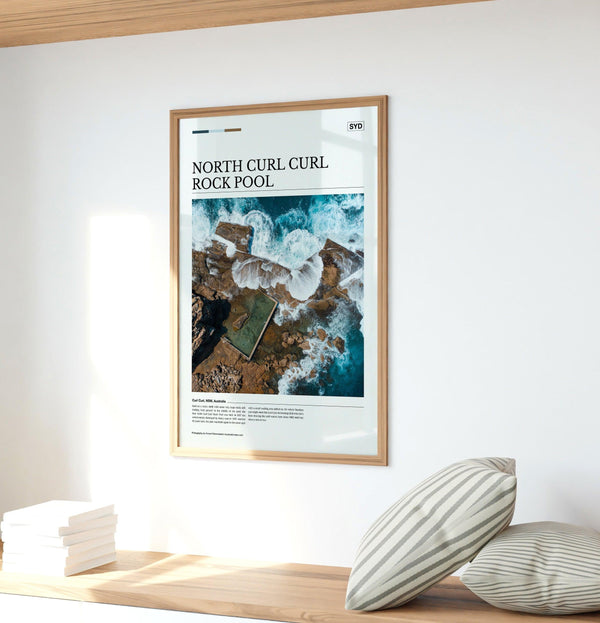 North Curl Curl Rock Pool Editorial Poster - Australia Unseen
