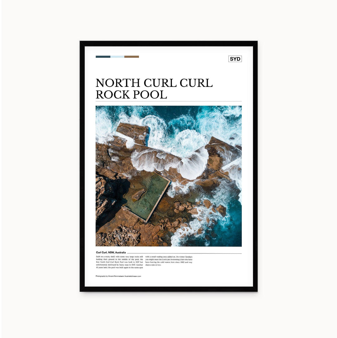 North Curl Curl Rock Pool Editorial Poster - Australia Unseen