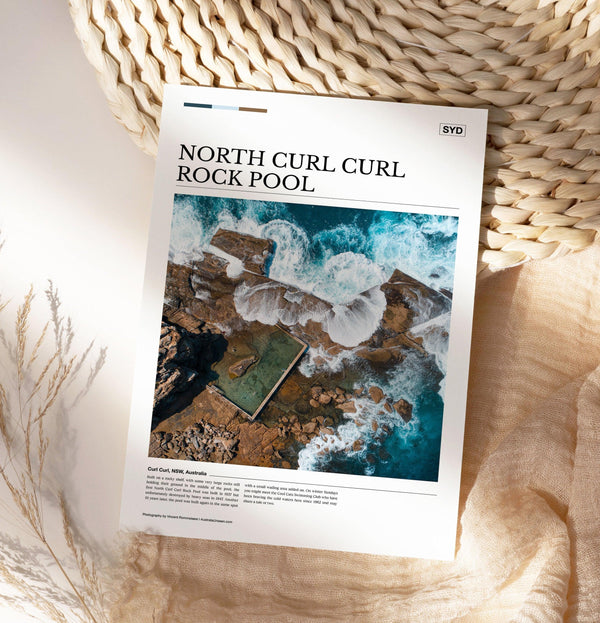 North Curl Curl Rock Pool Editorial Poster - Australia Unseen