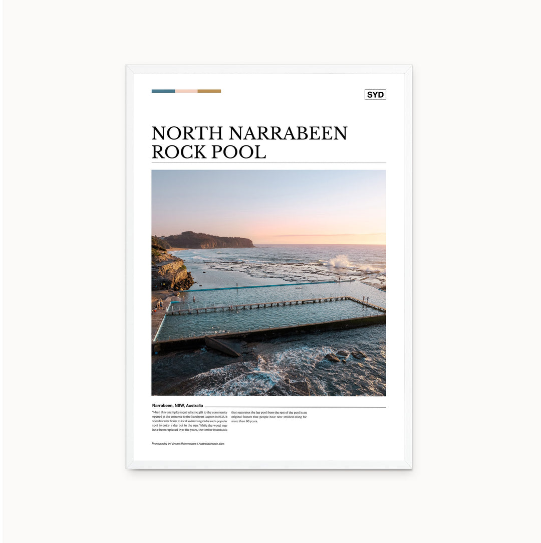 North Narrabeen Rock Pool Editorial Poster - Australia Unseen
