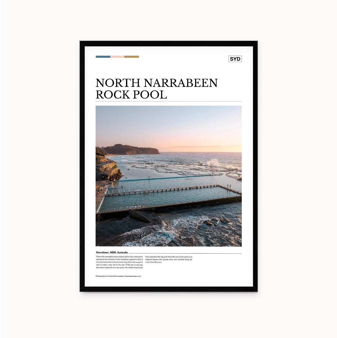 North Narrabeen Rock Pool Editorial Poster - Australia Unseen