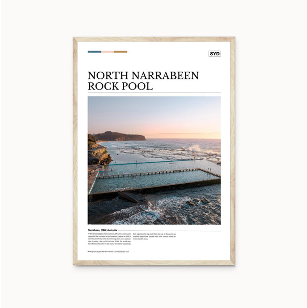 North Narrabeen Rock Pool Editorial Poster - Australia Unseen