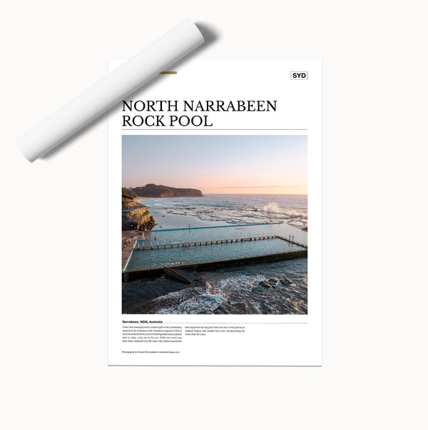 North Narrabeen Rock Pool Editorial Poster - Australia Unseen
