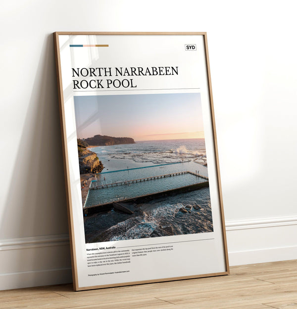 North Narrabeen Rock Pool Editorial Poster - Australia Unseen