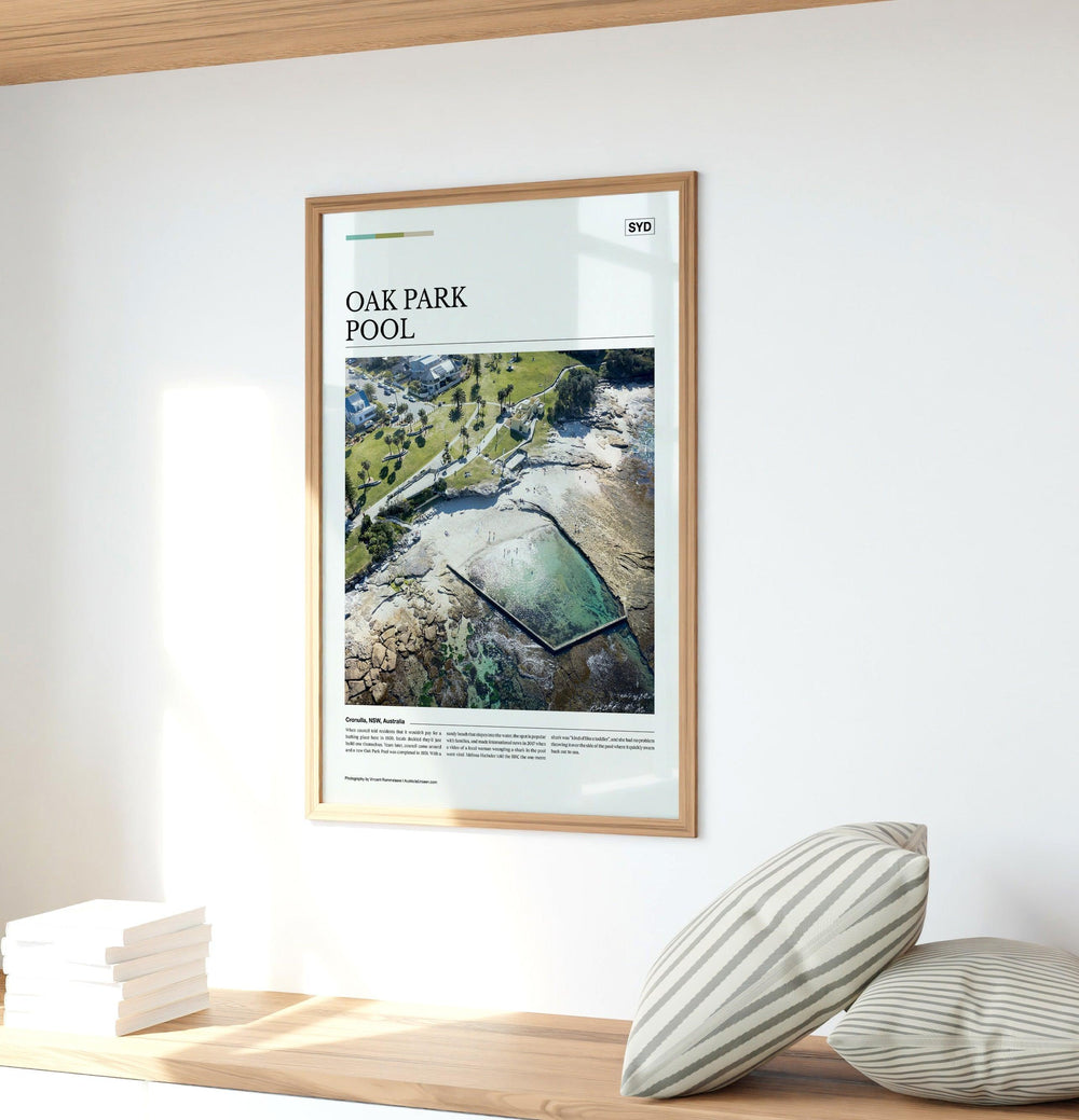 Oak Park Pool Editorial Poster - Australia Unseen
