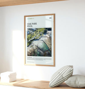 Oak Park Pool Editorial Poster - Australia Unseen