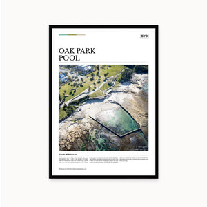 Oak Park Pool Editorial Poster - Australia Unseen