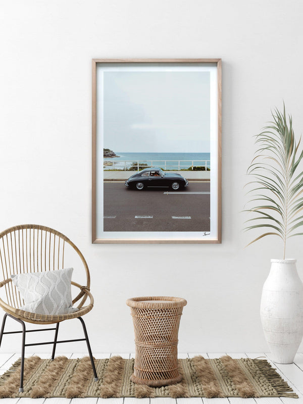Ocean Drive 01 - Porsche 356 - Wall Art Print - Australia Unseen