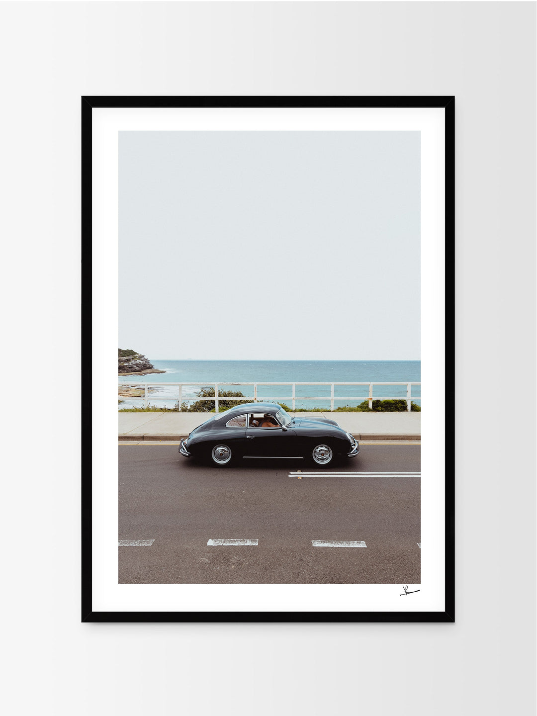Ocean Drive 01 - Porsche 356 - Wall Art Print - Australia Unseen
