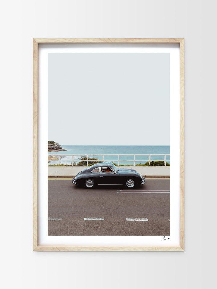 Ocean Drive 01 - Porsche 356 - Wall Art Print - Australia Unseen