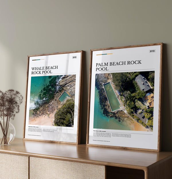 Palm Beach Rock Pool Editorial Poster - Australia Unseen