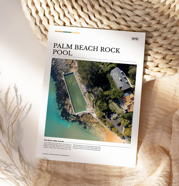 Palm Beach Rock Pool Editorial Poster - Australia Unseen
