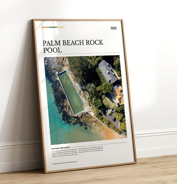 Palm Beach Rock Pool Editorial Poster - Australia Unseen