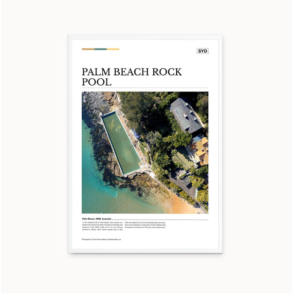 Palm Beach Rock Pool Editorial Poster - Australia Unseen
