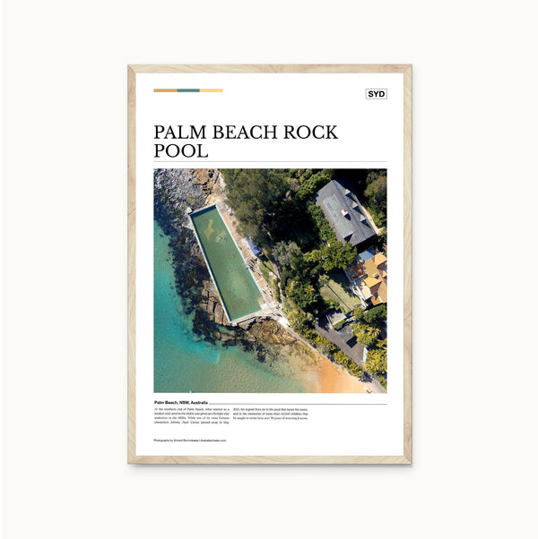 Palm Beach Rock Pool Editorial Poster - Australia Unseen