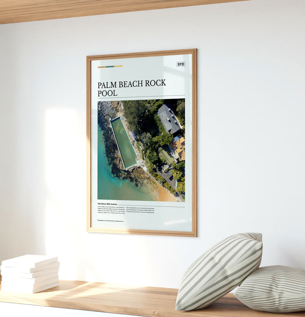 Palm Beach Rock Pool Editorial Poster - Australia Unseen