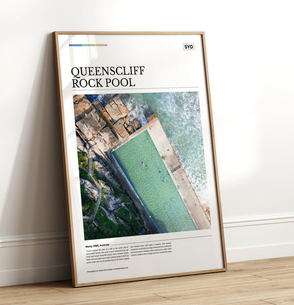 Queenscliff Rock Pool Editorial Poster - Australia Unseen